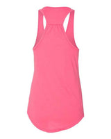 Next Level 6338 Ladies' Gathered Racerback Tank #color_HOT PINK