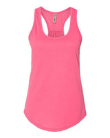 Next Level 6338 Ladies' Gathered Racerback Tank #color_HOT PINK
