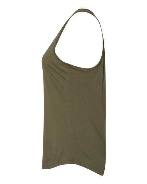 Next Level 6338 Ladies' Gathered Racerback Tank #color_MILITARY GREEN