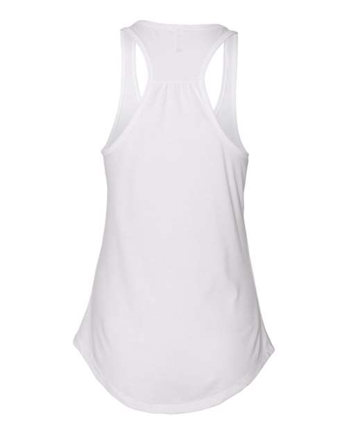 Next Level 6338 Ladies' Gathered Racerback Tank #color_WHITE