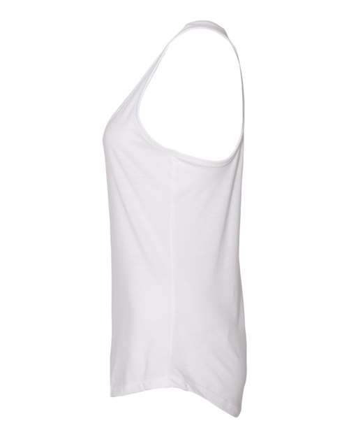 Next Level 6338 Ladies' Gathered Racerback Tank #color_WHITE