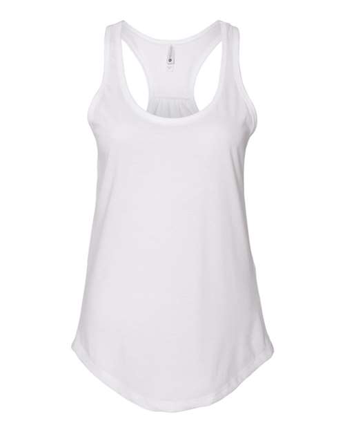 Next Level 6338 Ladies' Gathered Racerback Tank #color_WHITE