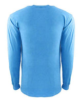 Next Level 7451 Adult Inspired Dye Long-Sleeve Crew with Pocket #color_OCEAN