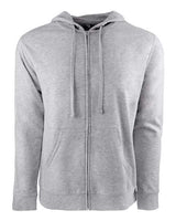 Next Level 9601 Adult French Terry Zip Hoodie #color_HTH GRY/ HTH GRY