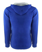 Next Level 9601 Adult French Terry Zip Hoodie #color_ROYAL/ HTHR GRAY