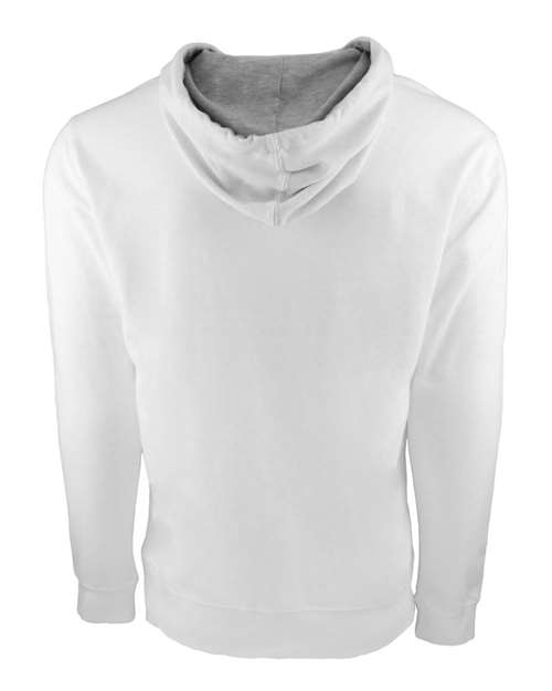 Next Level 9601 Adult French Terry Zip Hoodie #color_WHITE/ HTHR GRAY