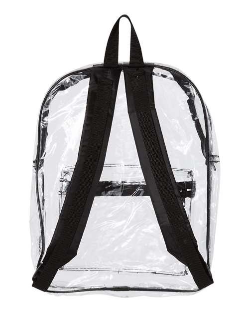 Liberty Bags 7010 Clear Backpack #color_BLACK