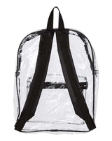 Liberty Bags 7010 Clear Backpack #color_BLACK