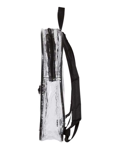 Liberty Bags 7010 Clear Backpack #color_BLACK