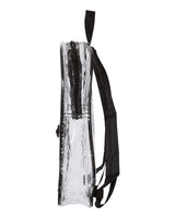 Liberty Bags 7010 Clear Backpack #color_BLACK