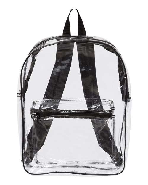 Liberty Bags 7010 Clear Backpack #color_BLACK