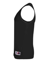 Augusta Sportswear 148 Adult Wicking Polyester Reversible Sleeveless Jersey #color_BLACK/ WHITE