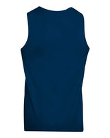 Augusta Sportswear 148 Adult Wicking Polyester Reversible Sleeveless Jersey #color_NAVY/ WHITE