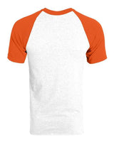 Augusta Sportswear 423 Adult Short-Sleeve Baseball Jersey #color_WHITE/ ORANGE