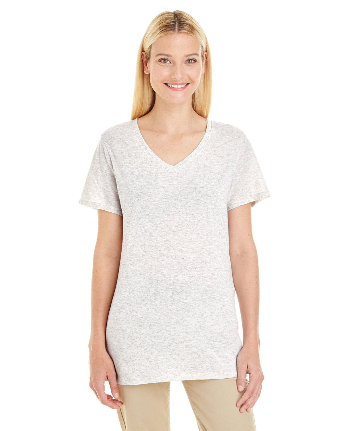 Jerzees 601WVR Ladies' 4.5 oz. TRI-BLEND V-Neck T-Shirt