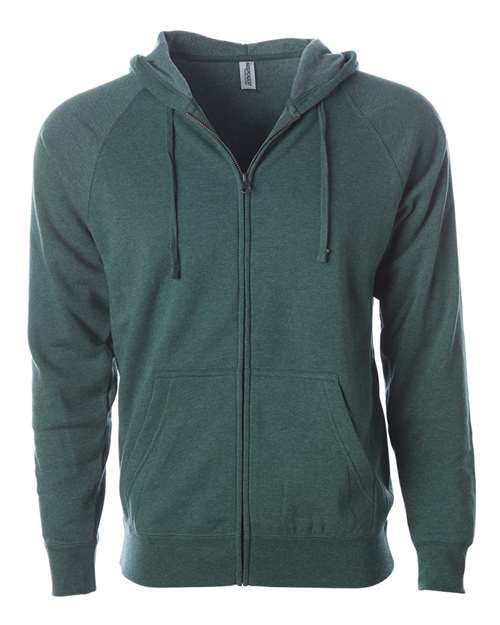 Independent Trading Co. PRM33SBZ Special Blend Raglan Full-Zip Hooded Sweatshirt #color_Moss
