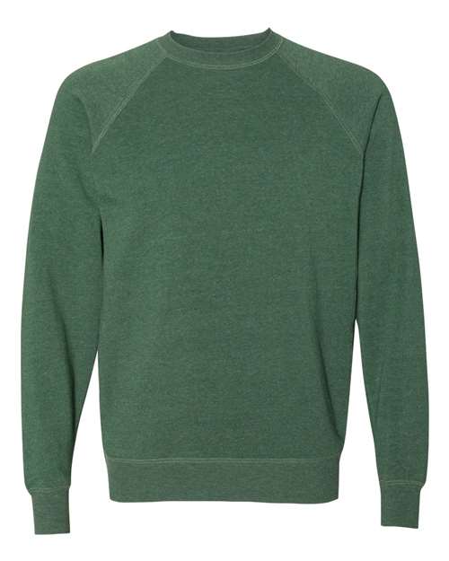 Independent Trading Co. PRM30SBC Special Blend Crewneck Raglan Sweatshirt #color_Moss