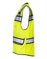 Kishigo S5004-5005 High-Performance Surveyors Vest #color_Lime
