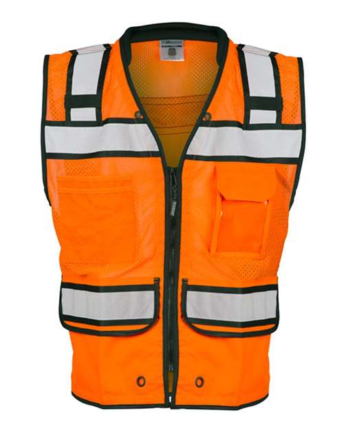 Kishigo S5004-5005 High-Performance Surveyors Vest #color_Orange