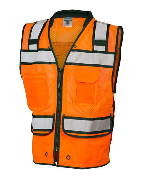 Kishigo S5004-5005 High-Performance Surveyors Vest #color_Orange