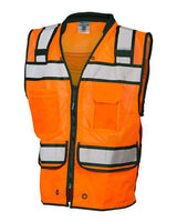 Kishigo S5004-5005 High-Performance Surveyors Vest #color_Orange