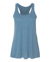 Bella + Canvas B8800 Ladies' Flowy Racerback Tank #color_HTHR DEEP TEAL