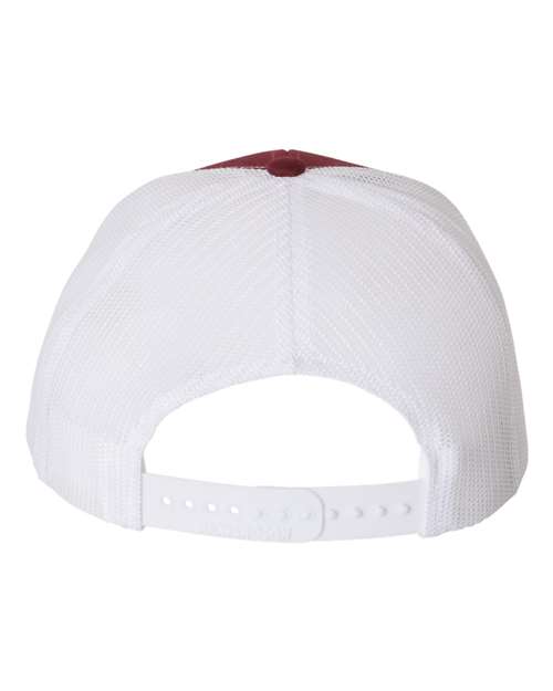 Richardson 112 Snapback Trucker Cap #color_Cardinal/ White