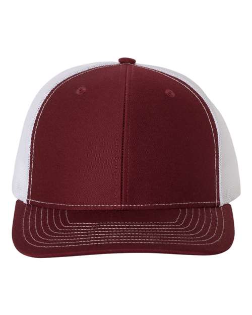 Richardson 112 Snapback Trucker Cap #color_Cardinal/ White