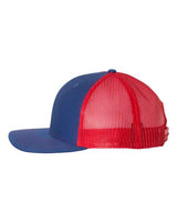 Richardson 112 Snapback Trucker Cap #color_Royal/ Red