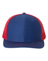 Richardson 112 Snapback Trucker Cap #color_Royal/ Red