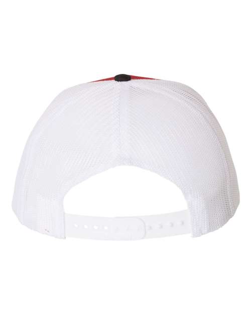 Richardson 112 Snapback Trucker Cap #color_Red/ White/ Black