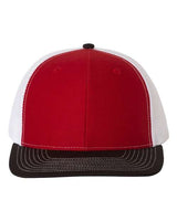 Richardson 112 Snapback Trucker Cap #color_Red/ White/ Black
