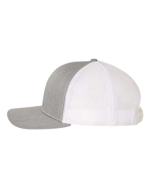 Richardson 112 Snapback Trucker Cap #color_Heather Grey/ White