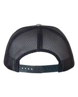 Richardson 112 Snapback Trucker Cap #color_Heather Grey/ Navy