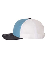 Richardson 112 Snapback Trucker Cap #color_Columbia Blue/ White/ Navy
