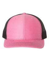 Richardson 112 Snapback Trucker Cap #color_Hot Pink/ Black