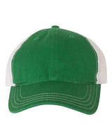 Richardson 111 Garment-Washed Trucker Cap #color_Kelly/ White
