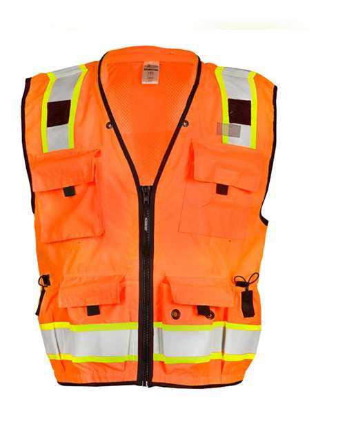 Kishigo S5000-5001 Professional Surveyors Vest #color_Orange