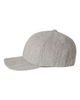 Flexfit 6477 Adult Wool Blend Cap #color_HEATHER GREY
