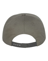 Yupoong Y6007 Adult 5-Panel Cotton Twill Snapback Cap #color_DARK GREY