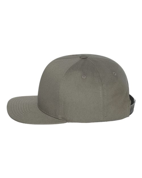Yupoong Y6007 Adult 5-Panel Cotton Twill Snapback Cap #color_DARK GREY