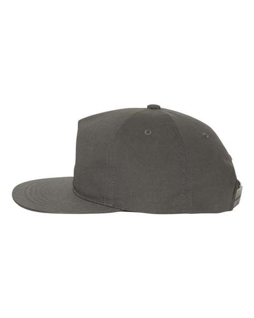 Yupoong Y6502 Adult Unstructured 5-Panel Snapback Cap #color_CHARCOAL