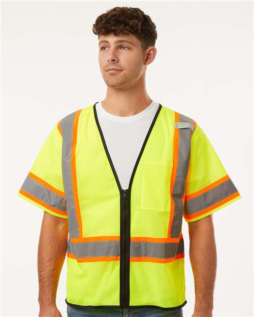 Kishigo 1565-1566 Class 3 Mesh Zippered Vest