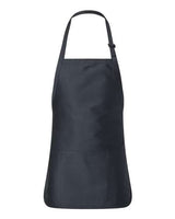 Q-Tees Q4250 Full-Length Apron with Pouch Pocket #color_Navy