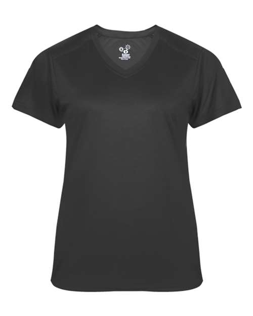 Badger 4062 Ultimate SoftLock Women's V-Neck T-Shirt #color_Graphite
