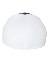 Flexfit 6533 Adult Ultrafibre and Airmesh Cap #color_NAVY/ WHITE
