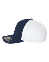 Flexfit 6533 Adult Ultrafibre and Airmesh Cap #color_NAVY/ WHITE