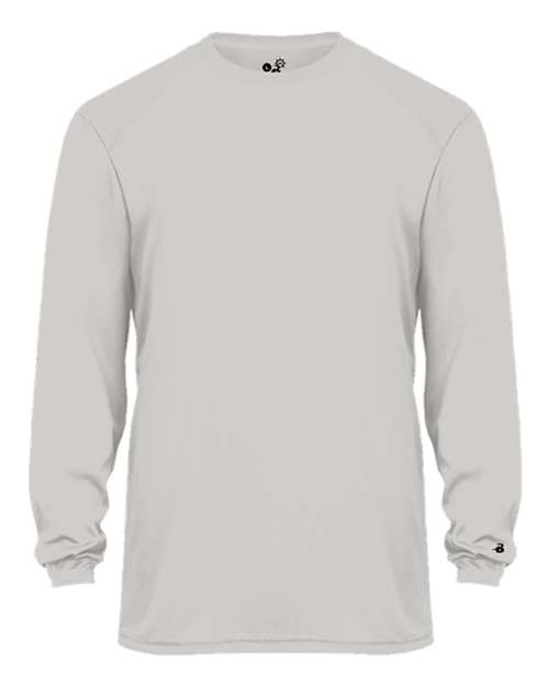 Badger 4004 Ultimate SoftLock Long Sleeve T-Shirt #color_Silver