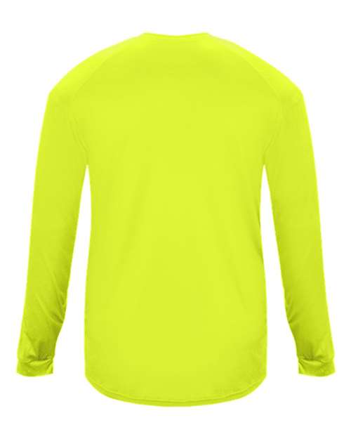 Badger 4004 Ultimate SoftLock Long Sleeve T-Shirt #color_Safety Yellow