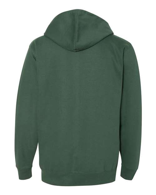 Independent Trading Co. SS4500Z Midweight Full-Zip Hooded Sweatshirt #color_Alpine Green